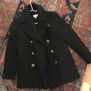 Coach Black Wool Peacoat with Sailor details, sz 2
